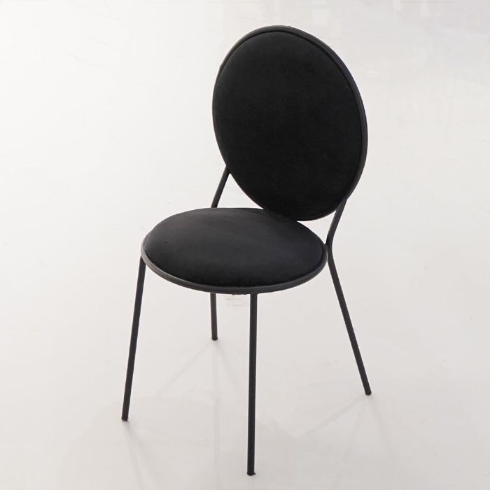 Nishat Dining Chair-Matte Black