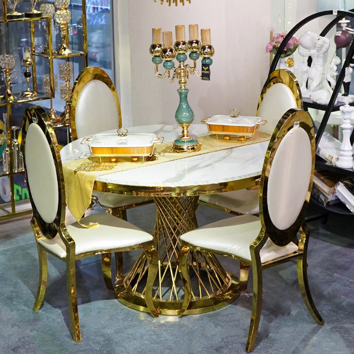 Spiral Cage Dining Table Set