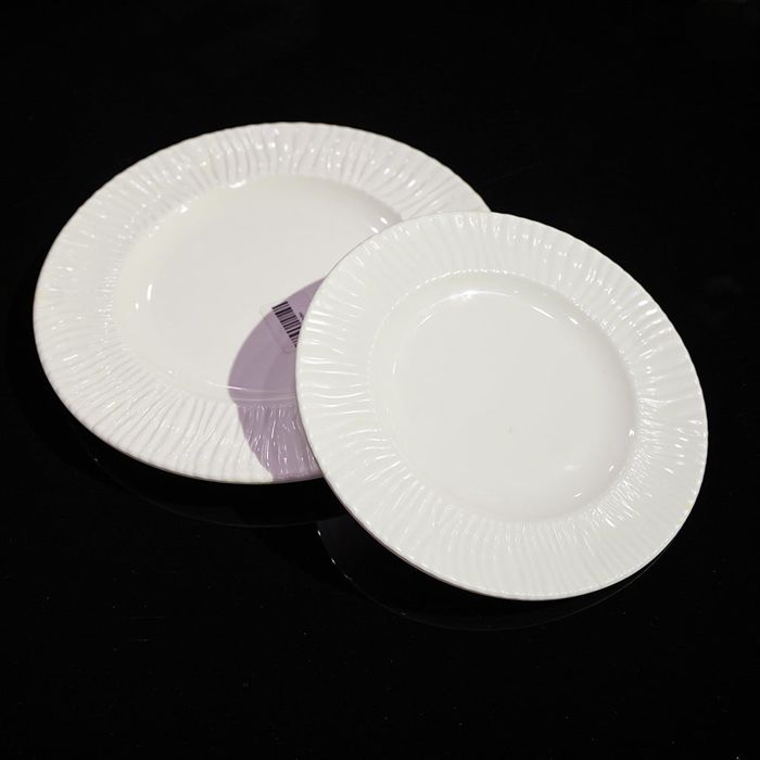 Wavy Melamine Dinner Plate Set