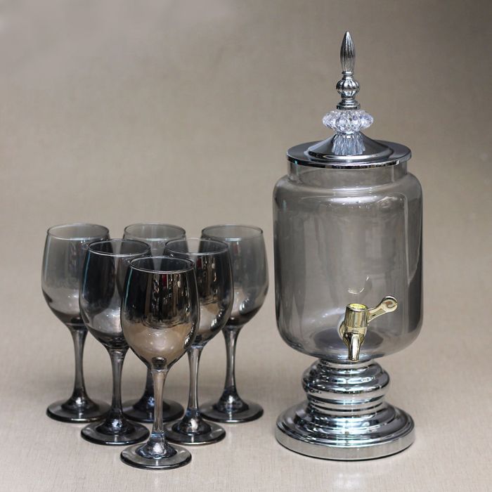 Turkish glass Gallon Drink Dispensers For Parties & wedding- water set