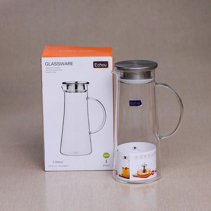 Echou Glassware water jug with air tight lid
