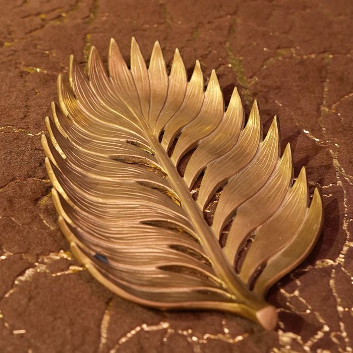 Matte Gold Leaf Tray