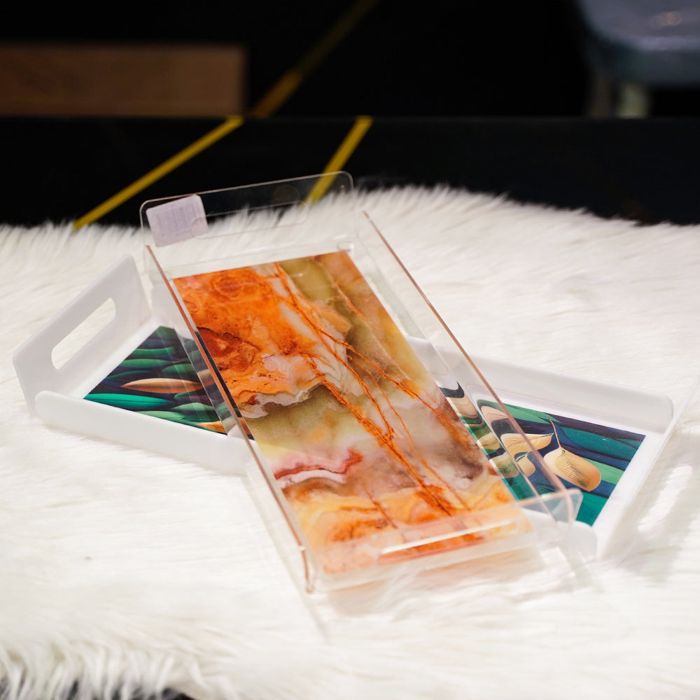 Acrylic Long Serving Tray